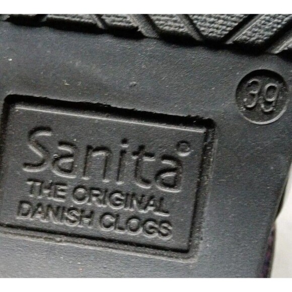 Sanita Koi Shoes Women's Size 8 Clogs Multicolor Patent Leather - Picture 6 of 8